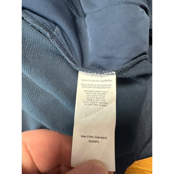 Pga Tour Blue 1/4 Zip Pullover Long Sleeve Lightweight Shirt Size S - Picture 6 of 8